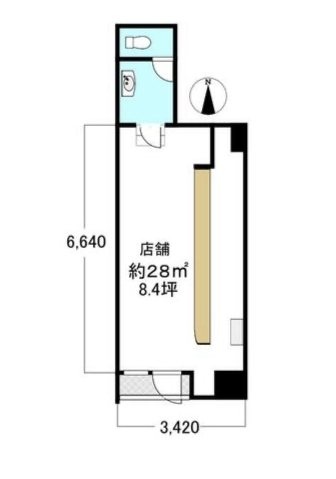 桃谷駅から徒歩4分の駅近！商店街の店舗で重飲食から飲食外まで幅広く営業可能なバー居抜き物件